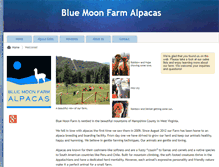 Tablet Screenshot of bluemoonfarmwv.com